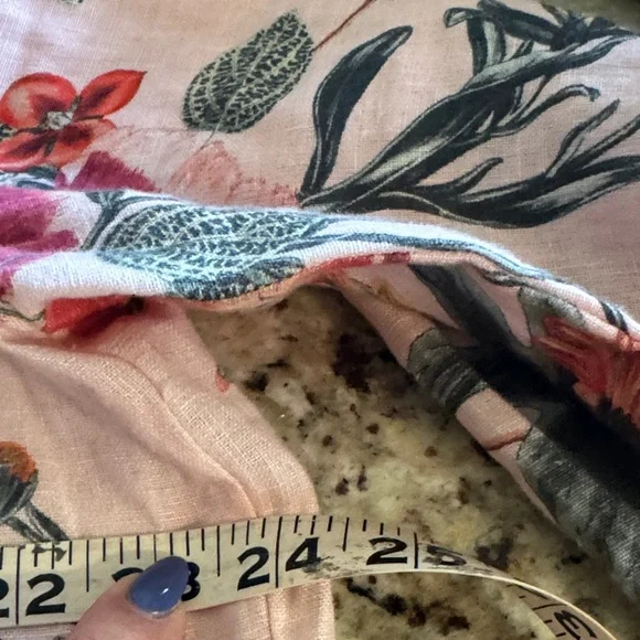 Chico’s floral linen untuck 3/4 sleeve dress - Picture 8 of 9